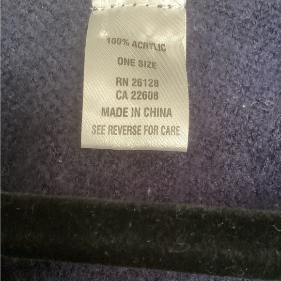 Plaid shawl cape ruana wrap sweater cardigan poncho One Size EUC - Picture 6 of 6